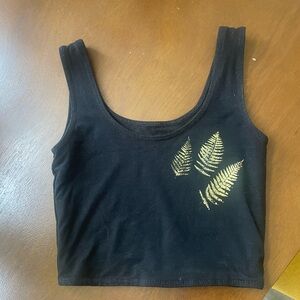 Black Fern Eucalyptus Yoga Top - XS